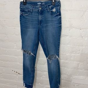 High-Waisted Distressed Rockstar Super Skinny